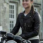 Alicia Vikander Leather Jacket