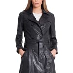 women-black-short-length-leather-coat