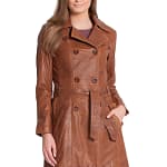 Real Labmskin Leather Coat