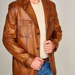 Vintage Brown Waxed Coat