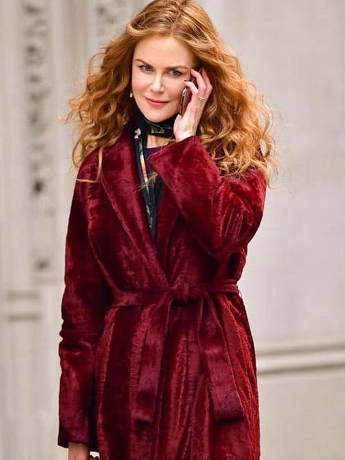 Nicole Kidman The Undoing Grace Fraser Maroon Velvet Coat