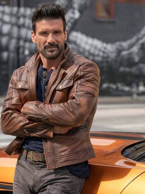 Frank Grillo | Boss Level Roy Pulver Leather Jacket