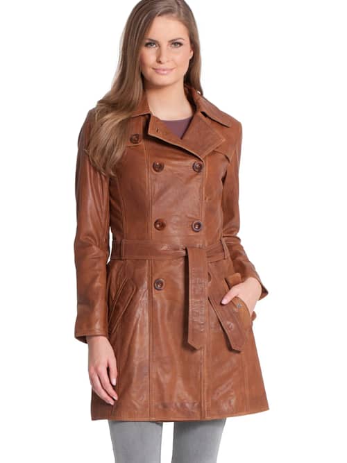 Real Labmskin Leather Coat