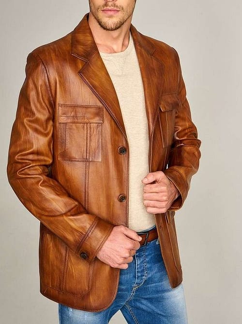 Vintage Brown Waxed Coat