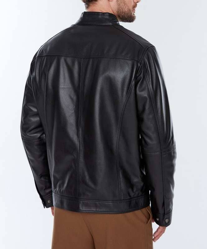 Andre Brown Leather Jacket for Men