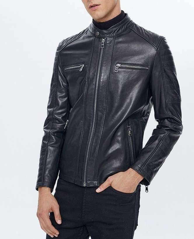 Vintage Leather Jacket Black