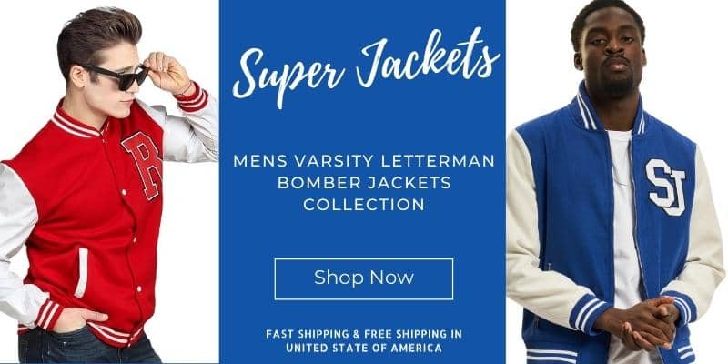Men's Appliquéd Varsity Bomber Jacket